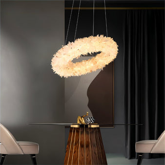 Surya Tilted Round Chandelier - Modern Lighting Fixtures