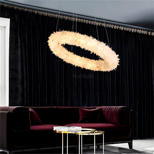 Surya Tilted Round Chandelier - Living Room Lighting