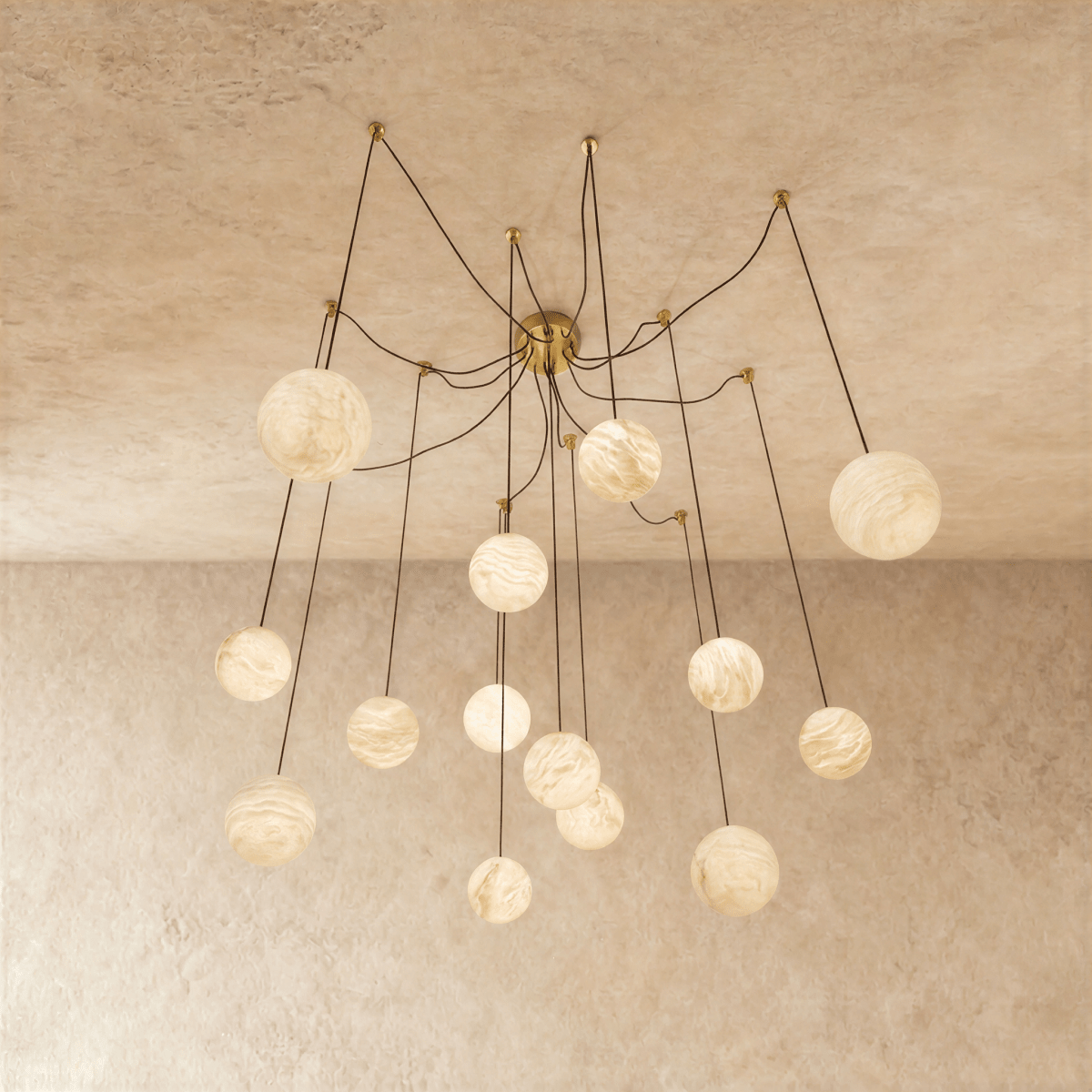 Svara Alabaster Chandelier - Residence Supply