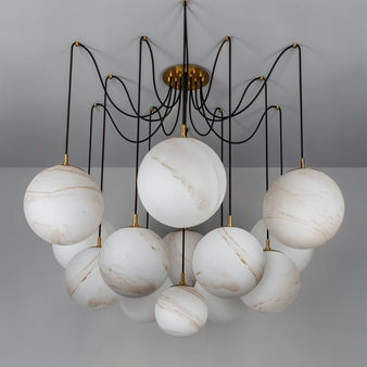 Svara Alabaster Chandelier - Modern Chandeliers