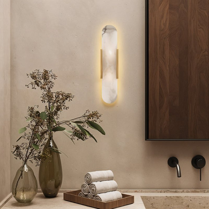 Synkrise Alabaster Wall Sconce - Light Fixtures