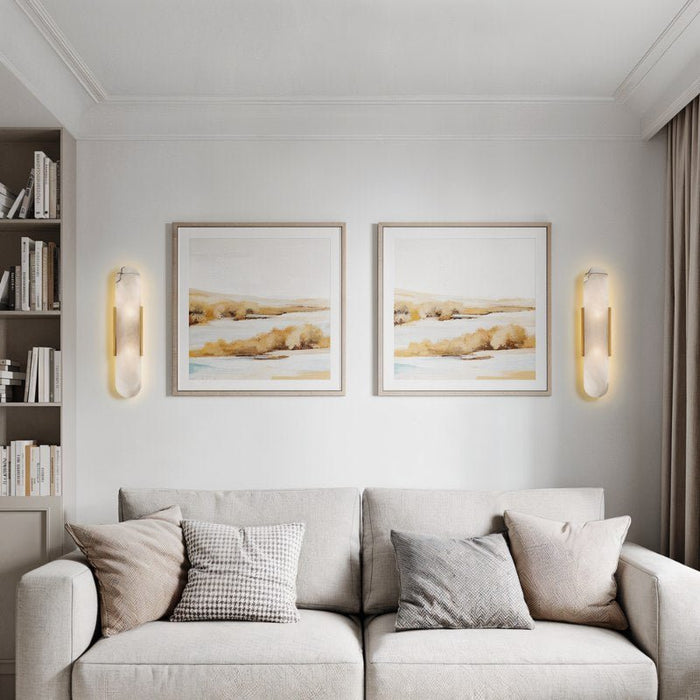 Synkrise Alabaster Wall Sconce - Living Room Lighting