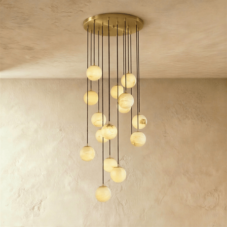 Tama Alabaster Chandelier Light - Residence Supply