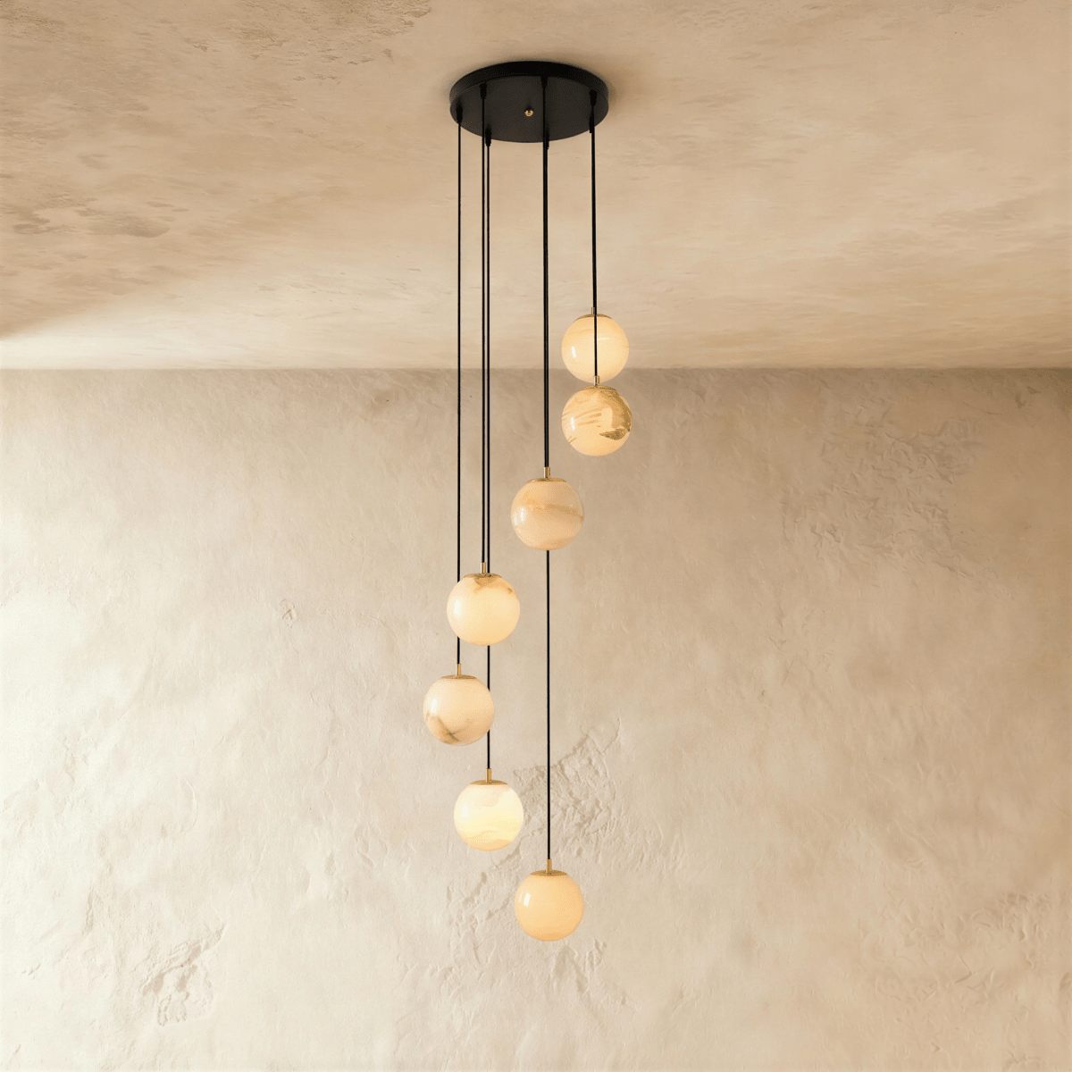 Tama Alabaster Chandelier Light - Residence Supply
