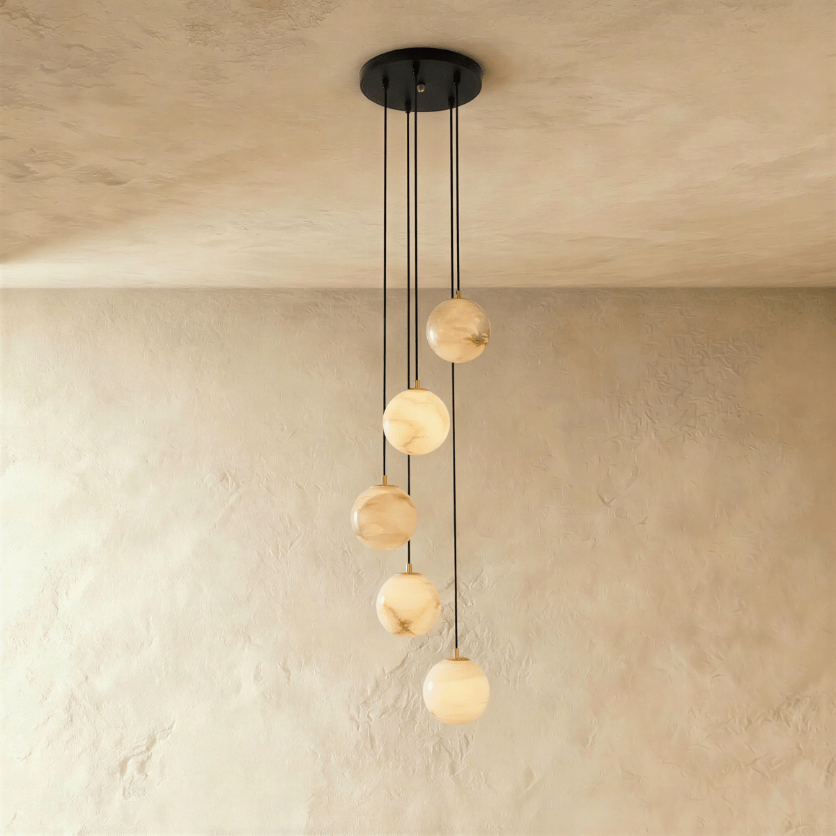Tama Alabaster Chandelier Light - Residence Supply