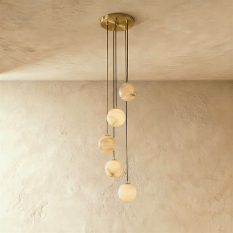 Tama Alabaster Chandelier Light - Residence Supply