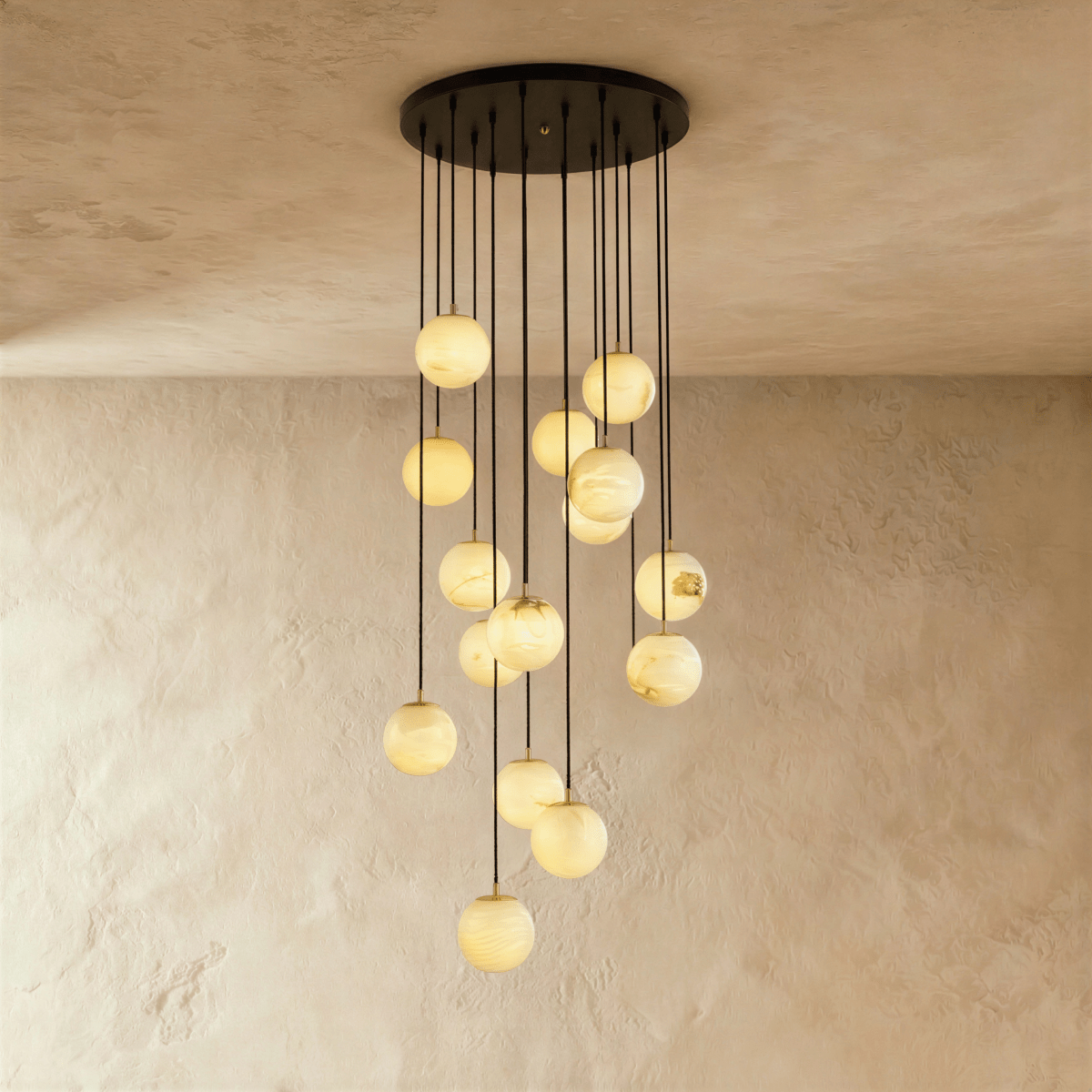 Tama Alabaster Chandelier Light - Residence Supply