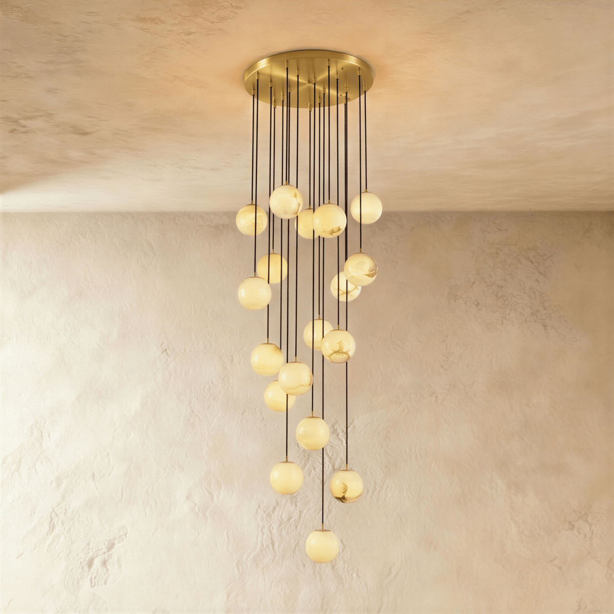Tama Alabaster Chandelier Light - Residence Supply