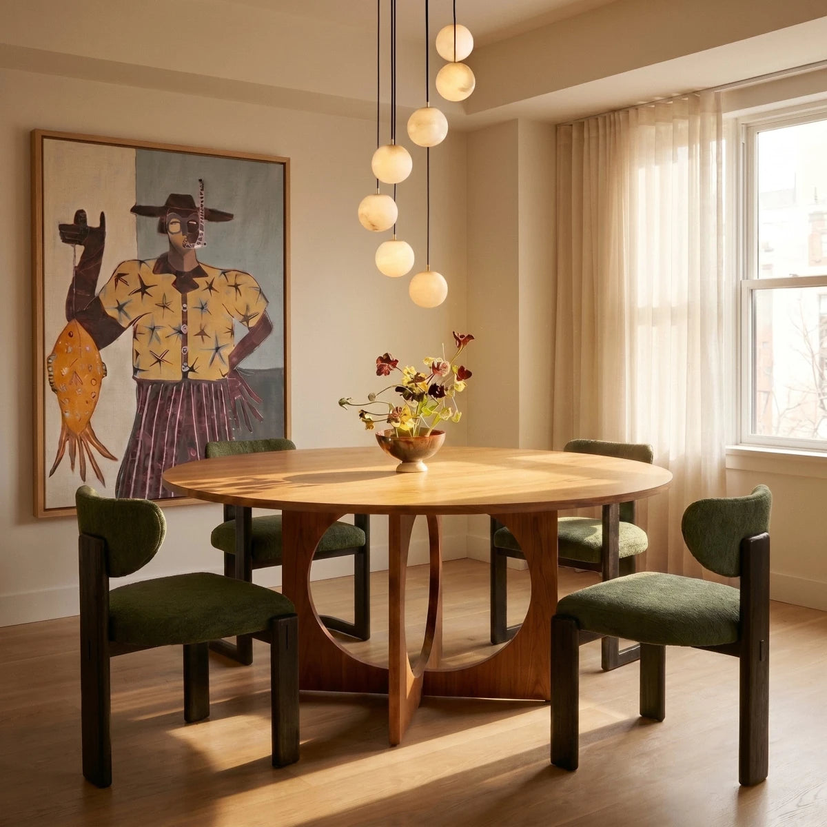 Tama Alabaster Chandelier Light - Residence Supply
