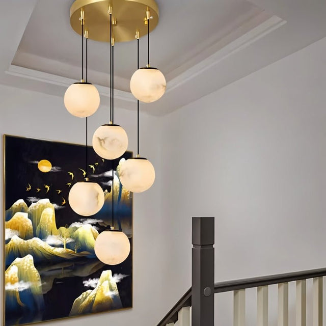 Tama Alabaster Chandelier Light - Residence Supply