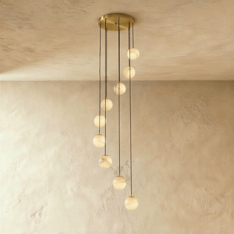 Tama Alabaster Chandelier Light - Residence Supply