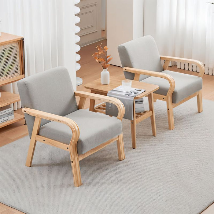 Decorative Tarsia Accent Chair 