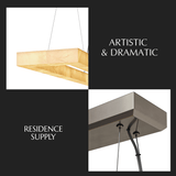 Teva Rectangular Alabaster Chandelier - Residence Supply