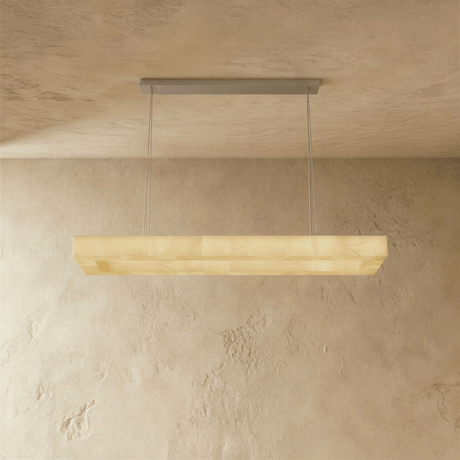 Teva Rectangular Alabaster Chandelier - Residence Supply