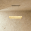 Teva Rectangular Alabaster Chandelier