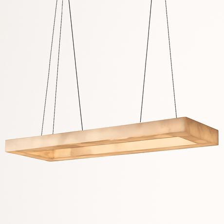 Teva Rectangular Alabaster Chandelier - Residence Supply