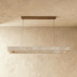 Teva Rectangular Alabaster Chandelier - Residence Supply