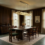 Teva Rectangular Alabaster Chandelier - Residence Supply