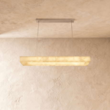 Teva Rectangular Alabaster Chandelier - Residence Supply
