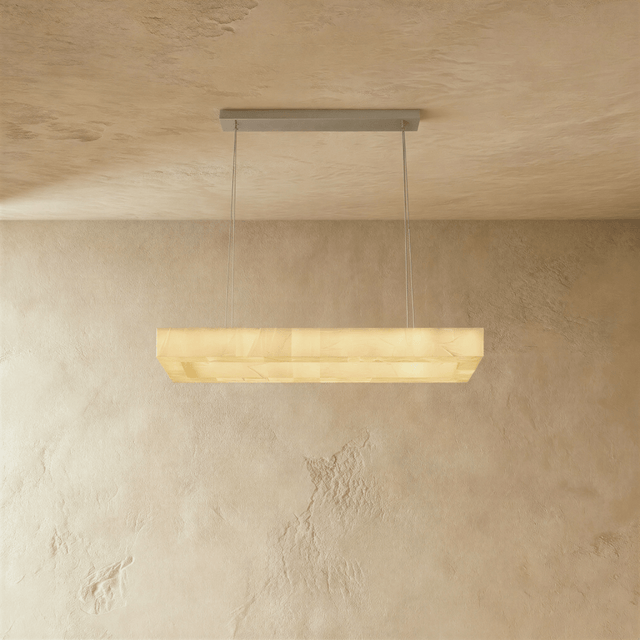 Teva Rectangular Alabaster Chandelier - Residence Supply