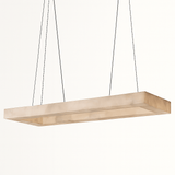 Teva Rectangular Alabaster Chandelier - Residence Supply
