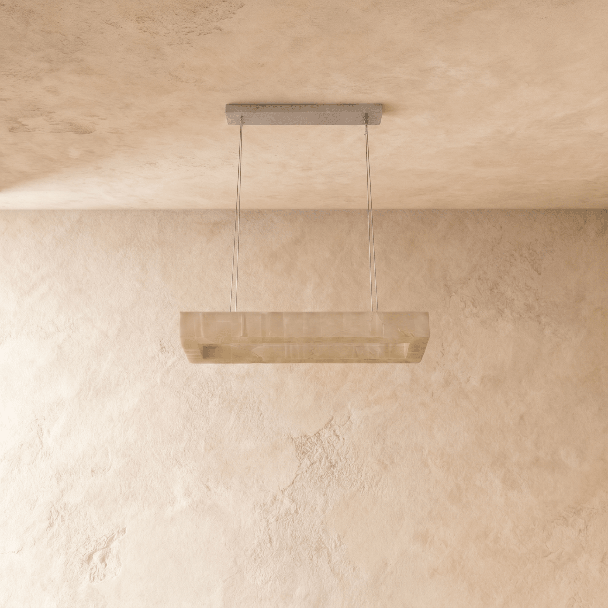 Teva Rectangular Alabaster Chandelier - Residence Supply