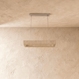 Teva Rectangular Alabaster Chandelier - Residence Supply
