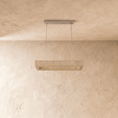 Teva Rectangular Alabaster Chandelier - Residence Supply