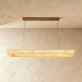 Teva Rectangular Alabaster Chandelier - Residence Supply