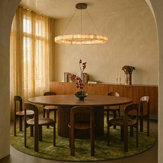 Teva Round Alabaster Chandelier - Residence Supply