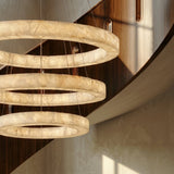 Teva Round Alabaster Chandelier - Residence Supply