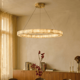 Teva Round Alabaster Chandelier - Residence Supply