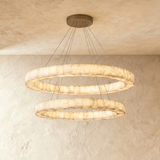 Teva Round Alabaster Chandelier - Residence Supply
