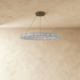 Teva Round Alabaster Chandelier - Residence Supply