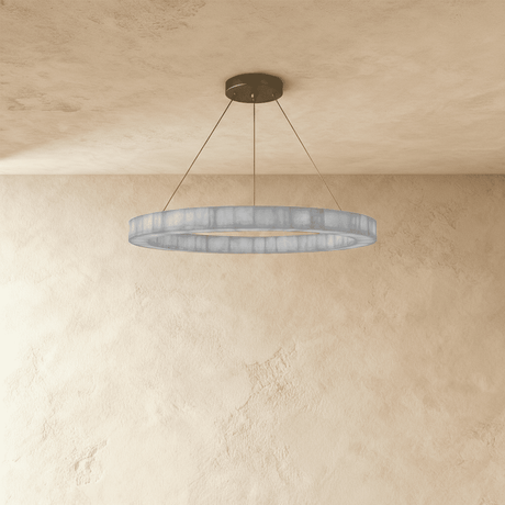 Teva Round Alabaster Chandelier - Residence Supply