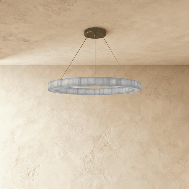 Teva Round Alabaster Chandelier - Residence Supply