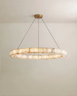 Teva Round Alabaster Chandelier - Residence Supply