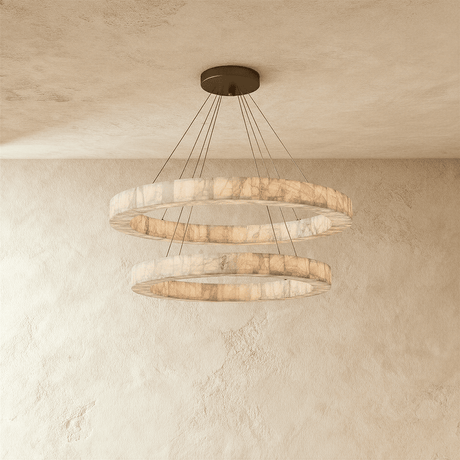 Teva Round Alabaster Chandelier - Residence Supply