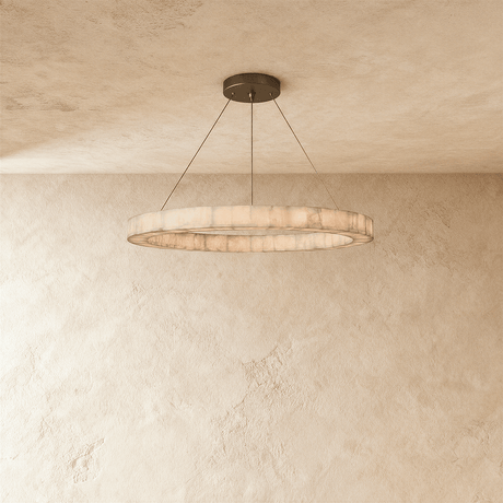 Teva Round Alabaster Chandelier - Residence Supply