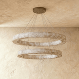 Teva Round Alabaster Chandelier - Residence Supply