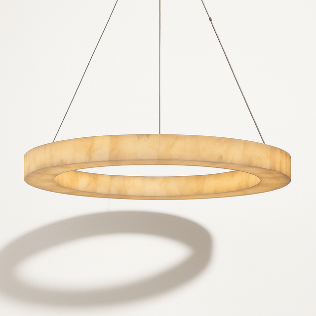 Teva Round Alabaster Chandelier - Residence Supply
