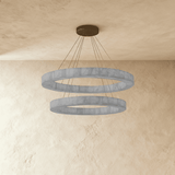 Teva Round Alabaster Chandelier - Residence Supply