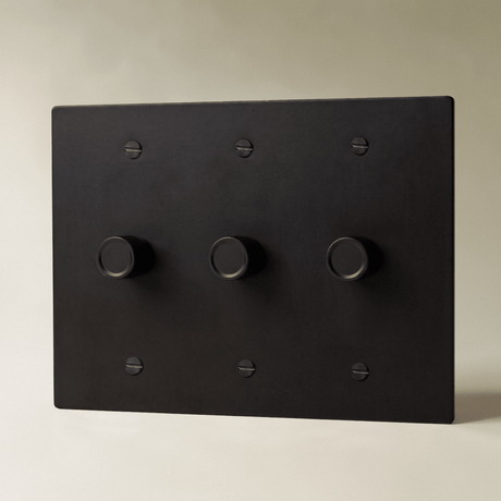 The Architectural Brass 3-Way Rotary Dimmer Switch (1 to 5 Gang) - Open Box - Residence Supply