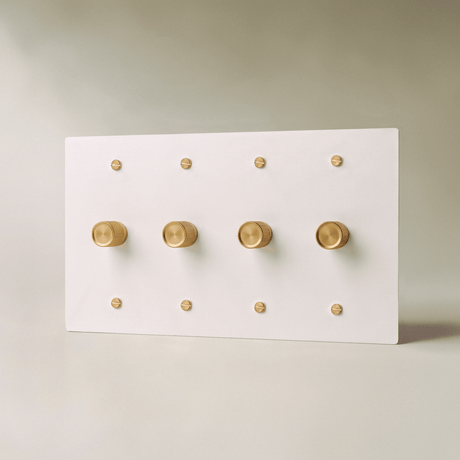 The Architectural Brass 3-Way Rotary Dimmer Switch (1 to 5 Gang) - Open Box - Residence Supply