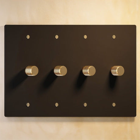 The Architectural Brass 3 - Way Rotary Dimmer Switch (1 to 5 Gang) - Open Box - Residence Supply