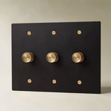 The Architectural Brass 3-Way Rotary Dimmer Switch (1 to 5 Gang) - Open Box - Residence Supply