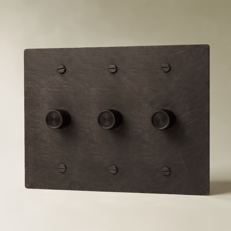 The Architectural Brass 3-Way Rotary Dimmer Switch (1 to 5 Gang) - Open Box - Residence Supply