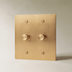 The Architectural Brass 3-Way Rotary Dimmer Switch (1 to 5 Gang) - Open Box - Residence Supply