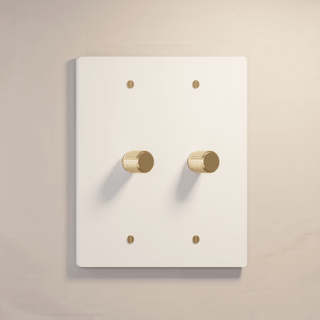 The Architectural Brass 3 - Way Rotary Dimmer Switch (1 to 5 Gang) - Open Box - Residence Supply