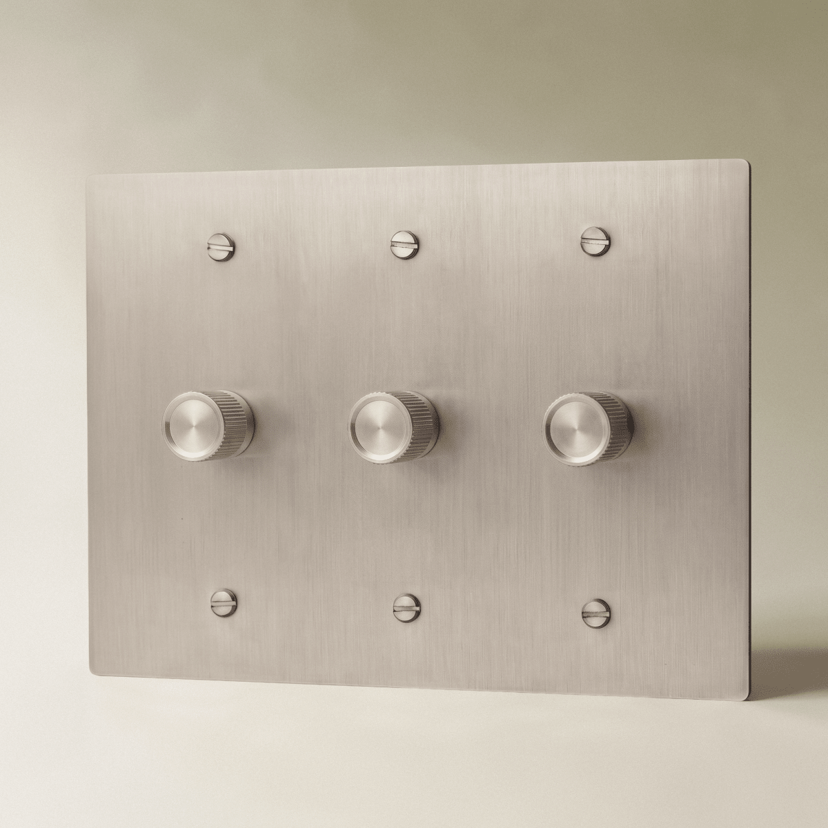 The Architectural Brass 3-Way Rotary Dimmer Switch (1 to 5 Gang) - Open Box - Residence Supply